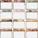 5 x 250th Anniversary American Patriotic 2026 Calendar, Spiral Bound Wall Calendar with Vintage Art, 12 Month Planner for Home & Office Decor