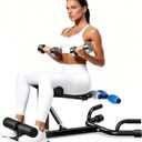 Adjustable Squat Machine for Women, Glutes Trainer for Home Gym, 4-Level Resistance Leg & Core Workout Equipment with Deep Squat Support, 300 lbs Capacity