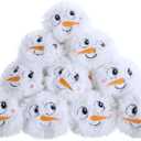 Skylety 20 Pcs Plush Snowball for Indoor Outdoor Stuffed Snowman Toys Snowball Fun Set for Snow Games Decorations(Cute Series)