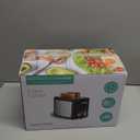 Toaster 2 Slice Wide Slot Toaster Best Rated Prime Displav Smart Toasters with LCD Digital Countdown Timer and Bagel/ Defrost/ Cancel/ Reheat Function