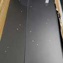 Tvilum, 8 Drawer Double Dresser, Bedroom, Modern Silver Drawer Handles, Contemporary, Black, 15.9"D x 55.1"W x 32.2"H