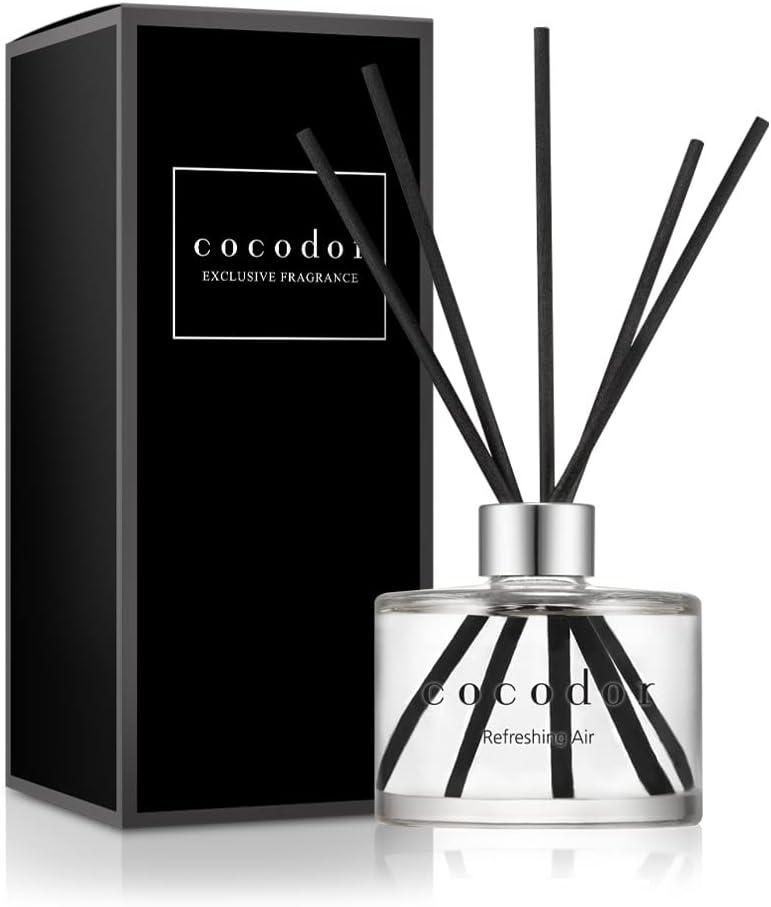 COCODOR Signature Reed Diffuser Set/Refreshing Air / 6.7oz /1 Pack/Home Fragrance Diffuser, Oil Scent Diffuser for Bathroom Shelf Decor