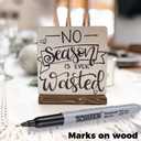 Black Permanent Markers Fine Tip 48 Count Bulk,Waterproof Permanent Marker Pens with Quick Drying on Wood,Plastic,Paper,Metal,Mirror for Office School Classroom Home