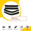 Rain Guards Compatible with 2008-2013 Jeep Liberty KK Side Window Visor Wind Deflector Vent Visors Car Accessories Tape-On 4pcs