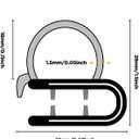 Rubber Edge Trim,Car Weather Striping,Door Rubber Seal Strip Trim Seal,Automotive Weather Stripping Edge Guard for Cars, Boats, RVs, Trucks, and Home Applications (20 FT)