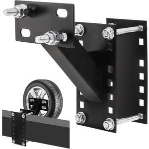 Lawei Spare Tire Carrier, Spare Tire Mount Boat Trailer Carrier Bracket, Fits 4, 5, 6 Lugs Trailer Wheels on 4", 4.5'', 4.75'', 5'' and 5.5'' Bolt Patterns, Rv Spare Tire Mount Holds up to 150 lbs