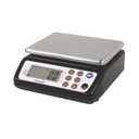 San Jamar SCDG33BK Square Professional Digital Scale, Black with Stainless Steel Platform