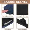 uxcell Memory Foam Chair Armrest Pads, 2 Pair Office Chair Arm Covers, Elbow Pillow for Offices Study Rooms Game Rooms (Dark Blue)