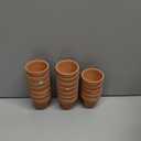  32pcs Small Mini 2" Terracotta Pot Clay Ceramic Pottery Planter, Cactus Flower Nursery Terra Cotta Pots, with Drainage Hole, for Indoor/Outdoor Succulent Plants, Crafts, Wedding Favor