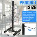 Frienda Steel Lat Bar Organizer, Home Gym Accessories, Lat Pulldown Attachments Cable Attachment Storage Rack Cable Attachments for Gym Rack Storage Heavy Duty Steel Organizer Home Use
