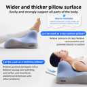 Bed Reading Pillow for Lying Down, Dual-Use Back Support Pillow for Sitting and Lying, Suitable for Reading, Leaning, and Back Support. alleviates Elbow, Neck, and Shoulder Pain.