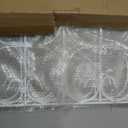AMAGABELI GARDEN & HOME 5 Panels 32in(H)×10ft(L) Decorative Garden Fences and Borders for Dogs No Dig Metal Fence Panel Garden Edging Border Fence For Animal Barrier Fencing for Flower Beds Yard White