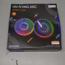 HYES 2 Pack Light up Flying Discs for Kids, 45 LEDs, 14 Lighting Modes, Rechargeable Glow in The Dark Flying Ring for Beach, Camping, Outdoor Game, Sport Toys for Teens Boys Adult (2PCS: 10in + 10")