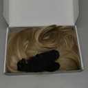 FESHFEN Blonde Wigs for Women, Long Layered Wigs with Curtain Bangs Natural Looking Synthetic Heat Resistant Hair Wig for Daily Use Party, 26 inch Dirty Blonde