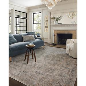 Loloi Jean Stoffer Katherine Collection KES-04 Pebble/Ocean 7'-10'' x 10', .25" Pile Height, Area Rug