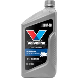 Valvoline 4-Stroke Motorcycle Full Synthetic 10W-40 Motor Oil 1 Quart