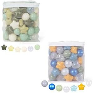 TRENDPLAY Star Balls for Ball Pits 200 Count Plastic Balls for Baby Ball Pit, for Boys Girls Toddlers Play Tent