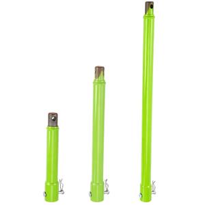 3 Pcs Auger Extension Drill Bits Set, 3/4" Shaft, Green, 7.7/11.4/19.3 in