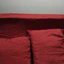 Outdoor Loveseat Cushion Set 46 x 24 inch Waterproof Oxford UV Resistant and Fade Resistant Patio Furniture Cushion, Deep Seat Cushions for Patio Couch, Bench and Swing Chair, Red