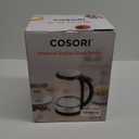 COSORI Electric Kettle Temperature Control with 6 Presets, 60min Keep Warm 1.7L Electric Tea Kettle & Hot Water Boiler, 304 Stainless Steel Filter, Auto-Off & Boil-Dry Protection, BPA Free, Black (1.8 Quarts, Clear)