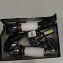 EMuna Fit for Chevrolet Silverado 1500(2007-2015) Chevy Silverado 2500 HD 3500 HD(2007-2019) Combo 9005 High Beam H11 Low Beam LED Headlight + 5202/H16 Fog Light Bulbs Kits,6000K Super Brighter