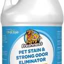 FurryFreshness Pet Stain & Strong Odor Eliminator – Removes Dog & Cat Urine, Vomit, Feces & Other Pet Messes – For Use on Multiple Surfaces – 1 Gallon
