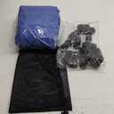 iCOVER Trailerable Boat Cover- 17'-19' Heavy Duty Waterproof Tarp Covers with Storage Bag, Fits V-Hull, Fish&Ski, Pro-Style, Fishing, Runabout, Bass Boats, up to 17ft-19ft Long X 96" Wide (Blue)