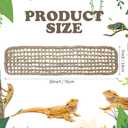 Silkfly 2 Pieces Bearded Dragon Hammock Lizard Reptile Climbing Lounger Seagrass Fiber Habitat Tank Accessories Jungle Toys for Hermit Crab Gecko Snake Iguana Amphibian