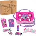 Disney Junior Minnie Mouse Bowfabulous Bag Set, 7-pieces, Dress Up and Pretend Play, Kids Toys for Ages 3 Up by Just Play