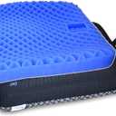 Gel Seat Cushion 1.8 Inch Thick Seating Pad Orthopedic Chair Cushions for Pressure Relief Gel Pads for Office Chair, Car, Home, Wheelchair, Kayak Cushion, Stadium Cushion