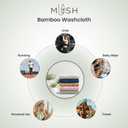 MUSH Rayon Derived from Bamboo Face Towel Washcloth | Ultra Soft, Absorbent Towel for facewash, Gym, Pool, Travel, Spa, and Yoga | 500 GSM 13 x 13 Inches | Pack of 9, Olive