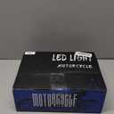 4.5 Inch Motorcycle Auxiliary Lights LED Spotlights Driving Fog Light, White/Amber 5 Modes Dual-Color Strobe 100W Work Lights for Motorcycle with Switchback Brackets, 2PCS