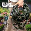 Garden Hose 50FT Lightweight Water Hose 3/4, Flexible Hose with 10 Sprayer, Burst-Resistant, Anti-Kink for Outdoor Use, Watering(Green)