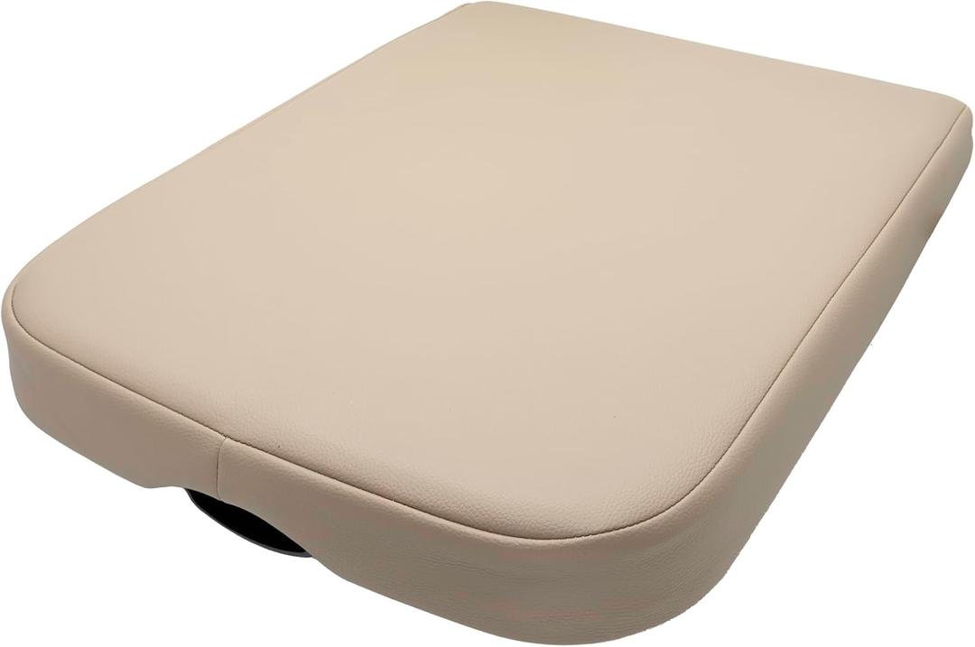 CRAZYPARTS Center Console Lid Compatible with 2002 2003 2004 2005 2006 2007 2008 2009 2010 2011 2012 Dodge Ram Armrest Bin Cover Replacement Part # WP051DVAA Color: Beige