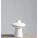 7.8 In White Ceramic Vase