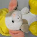 Holiday Home Spring Raindrop Bunny with Hat - Yellow