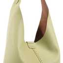 HKCLUF Hobo Bags Purses for Women 1PC, Soft Vegan Leather Slouchy Shoulder Hobo Handbags for Women (Green)