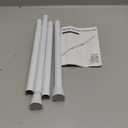 AIZESI Tension Curtain Rod Adjustable Spring Tension Rods for Windows 28 to 48 Inch, No Drilling, 7/8" Diameter, White Curtain Rod, Small Shower Curtain Rod for Bathroom, Doorway, Closet, Kitchen