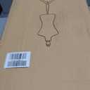 Mannequin Dress Form Female Dress Model Torso Display Mannequin Body 50-63 Inch Height Adjustable Tripod Stand (White, 50-63 Inches)