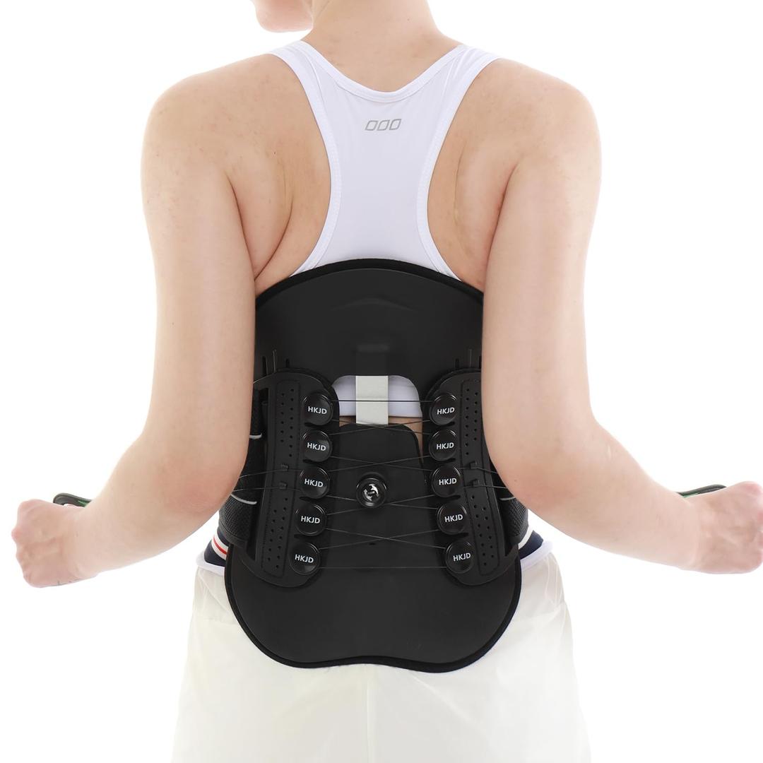 LSO Back Brace for Lower Back Pain Women & Men, Adjustable Lumbar Support, Bulging Disc Relief, Sciatica, Scoliosis (Plus Size) LSO Back Brace for Lower Back Pain Women & Men, Adjustable Lumbar Support, Bulging Disc Relief, Sciatica, Scoliosis (Plus Size)