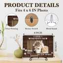 2 x Pet Memorial Picture Frame, Forever On Our Hearts Photo Frame, Remembrance Gifts For Dog Lover Dog Mom, Loss of Dog Sympathy Gift, Cat Passing Away Gift, Home Office Pet Memorial Frame With Stand -18