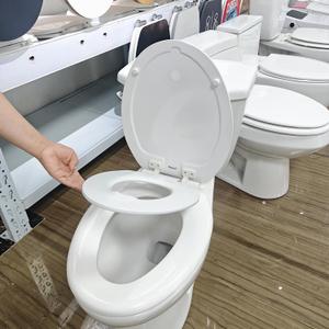 American Standard Elongated Toilet Seat with Toddler Seat, Soft Close, 2 in 1 Seat, White, Great for Adults and Child