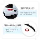 Carbon Fiber Pattern E92 Spoiler PSM-Style Compatible with (2006-2013) 3 Series E92 Coupe / M3 Coupe