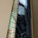 120"x40"x40" Large Chicken Coop, 3 Compartments Chicken Run with 2 Doors & Waterproof Cover, Walk in Poultry Cage for Hen, Rabbit, Duck, Goose, Black