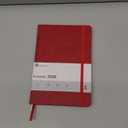 Ztowoto 2026 Planner,Leather Cover A5 2026 Weekly and Monthly Planner 5.7x8.5" with Pen Loop,Elastic Bond,365 Pages 2026 Diary for School,Office and Home(Red)