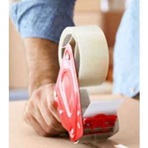 Heavy Duty Packing Tape for Moving Boxes 3.15MIL  1.88" x 60Yds (2 Rolls) Clear Moving Tape for Boxes, Secure Sealing for Cardboard, Bubble Wrap, Shipping Supplies (1, Plastic Dispenser)