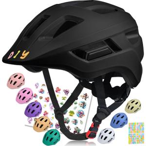 Toddler Helmets 2-4 Years 3-5 5-8 Kids Bike Helmet for Toddlers Age 1-3 Baby Bike Helmet Adjustable Lightweight Cycling Bicycle (Black)