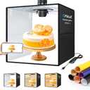 PULUZ 16x16 Inch High CRI95 Dimmable Light Box, 144 LED Photo Studio Lighting Kit with 6 Backdrops, Portable Shooting Tent for Product Photography