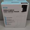 Mini Hot and Iced Coffee Maker Single Serve, for K Cup and Ground, 6 to 14 Oz Brew Sizes, with Recipe Book, for Home, Travel, RV, Office and Dorm, Classic Black (2.0 Version)