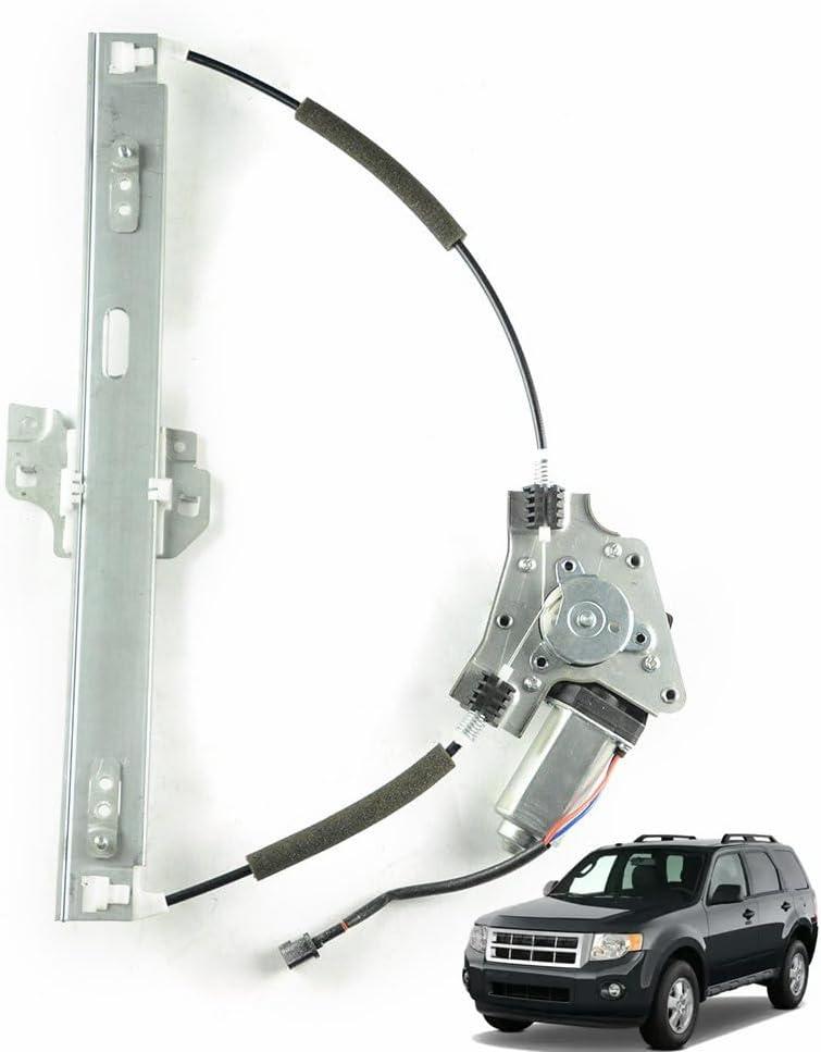 SHOWSEN 751-296 Front Left Driver Side Power Window Regulator W/Motor Fit 2008-2012 Ford Escape 2008-2011 Mercury Mariner 8L8Z7823201A